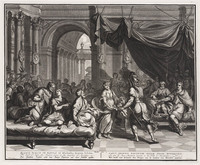 KG 12262
<br/>
Salome ontvangt het hoofd van Johannes de Doper
<br/>
<em>Pool, Matthijs (1676-1740)</em>